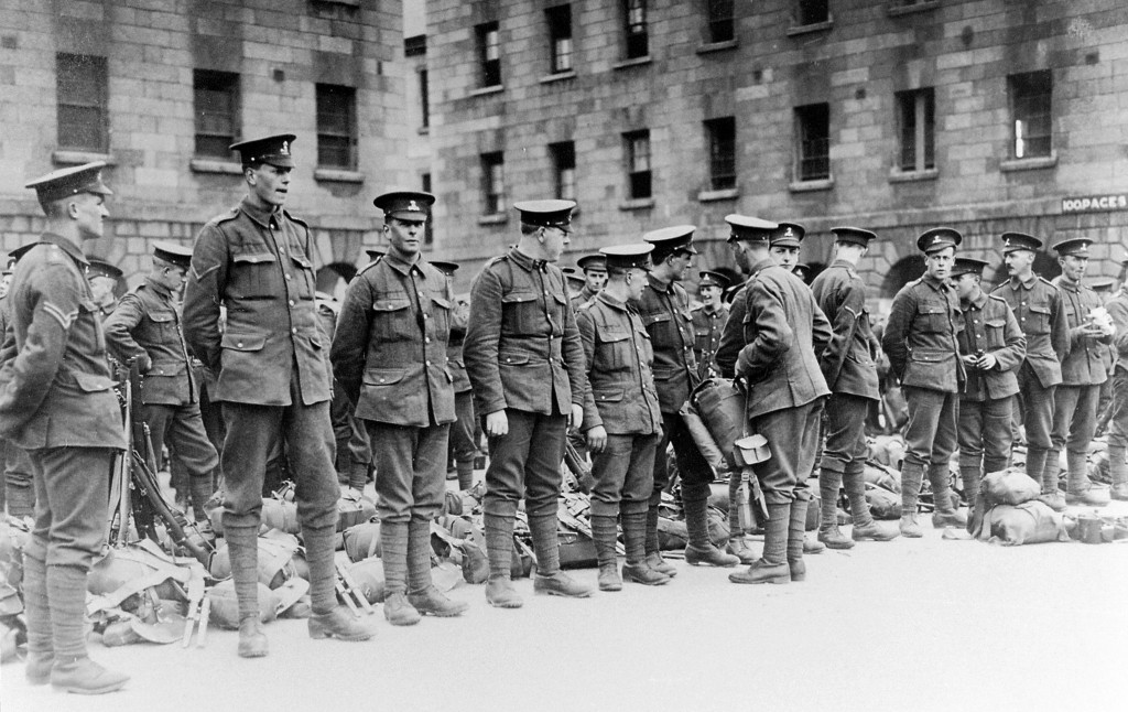 Inspection at the Royal Barracks (now Collins Barracks)