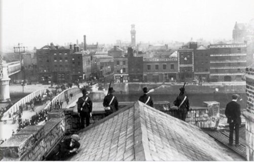 Irish Citizen Army , roof of Liberty Hall