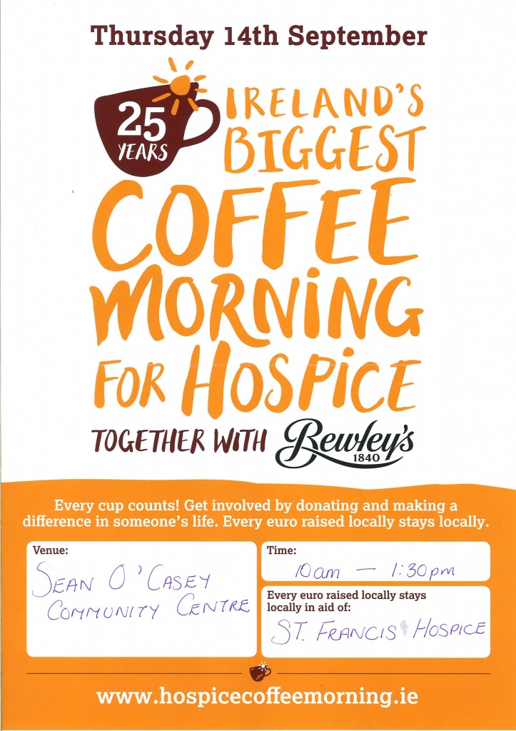 St Francis hospice coffee morning